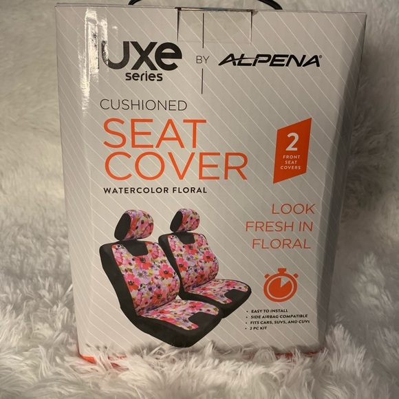 Luxe Series Seat Covers Set of 2 Floral - Picture 3 of 4
